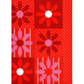 Karen Marie Klip: Red Mega-Flowers