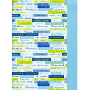 Karen Marie Klip: Blue International Congratulations