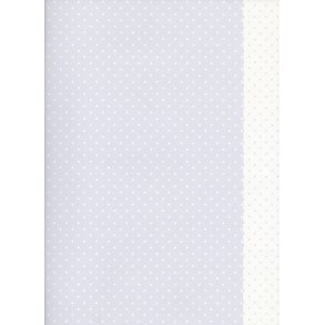 Karen Marie Klip: White & Light Blue Dots