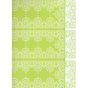 Karen Marie Klip: Green & White Laces