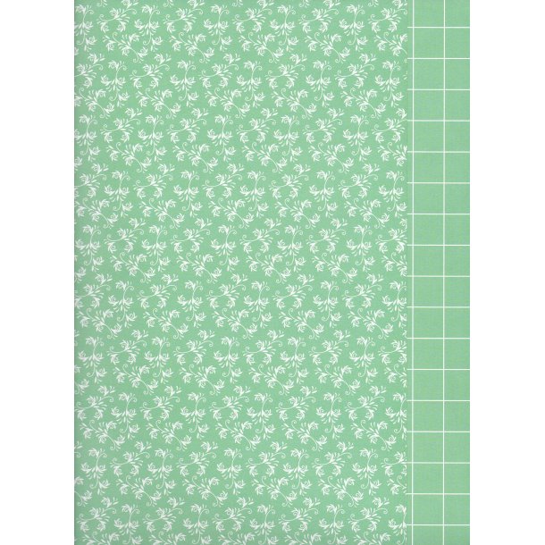 Karen Marie Klip: Turquoise Leaf-Pattern