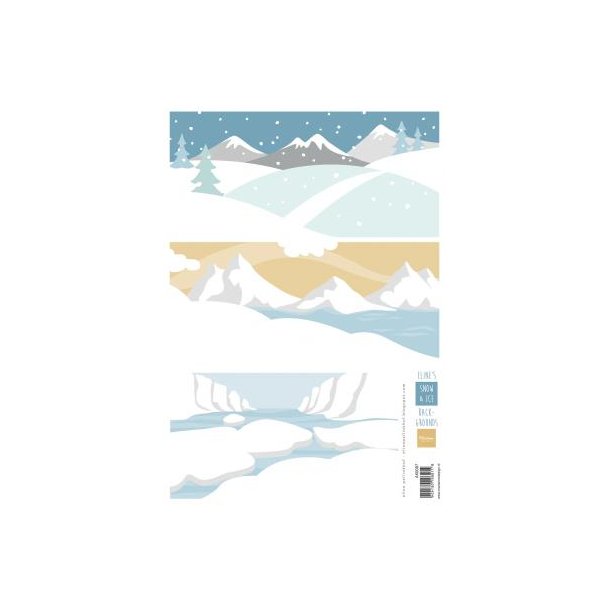 Marianne Design: "Eline's Snow &amp; Ice Backgrounds"