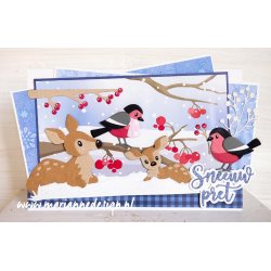 Marianne Design: "Eline's Winter Dreams Backgrounds"