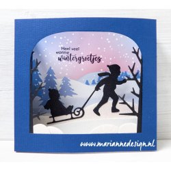 Marianne Design: "Eline's Winter Dreams Backgrounds"