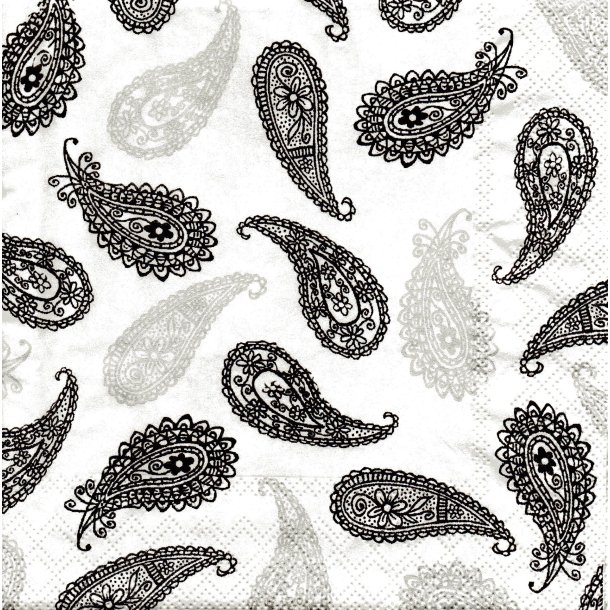 Ambiente: "Classic Paisley" - black 