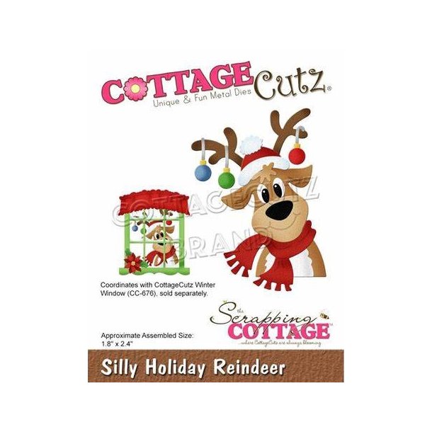 Cottage Cutz Dies "Silly Holiday Reindeer" 
