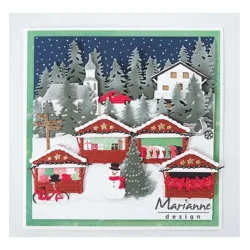 Marianne Design Dies "Christmas Village Decoration Set" COL1440