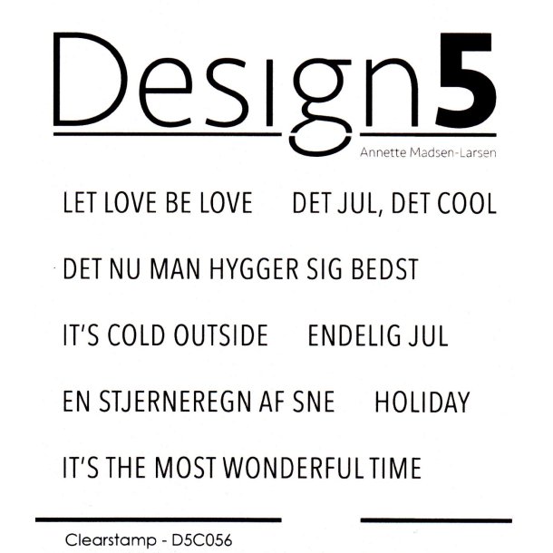 Design5 Stempel: "Det Jul, Det Cool"  