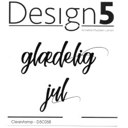 Design5: Stempel + Skyggedie "Gldelig Jul"  