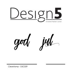 Design5: Stempel + Skyggedie "God Jul"  