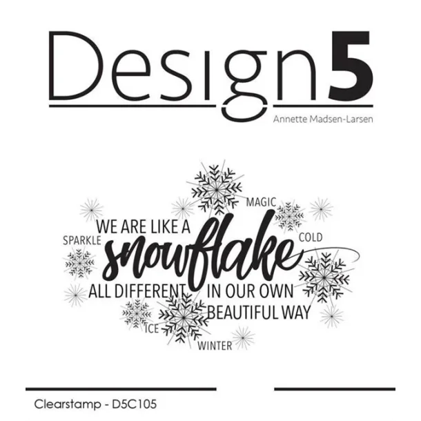 Design5 Stempel: "Snowflake"  