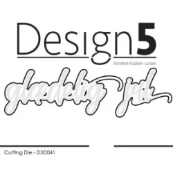 Design5: Stempel + Skyggedie "Gldelig Jul"  