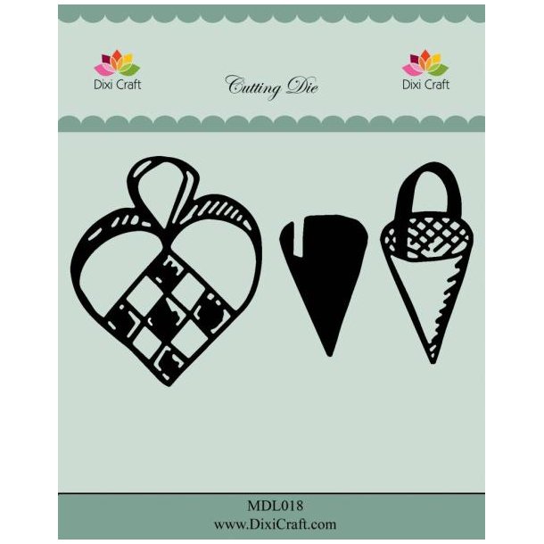Dixi Craft Dies "Woven Heart and Cornet"  
