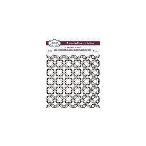 Creative Expressions Embossingfolder "Poinsettia Trellis" 