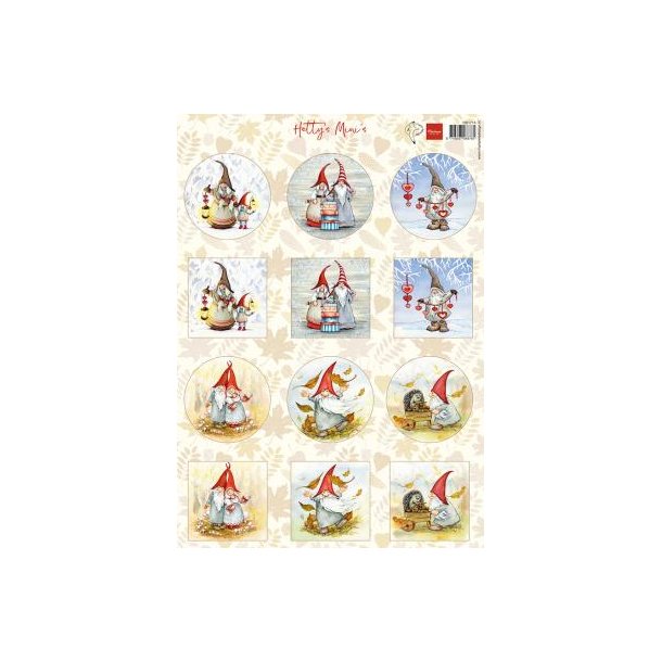 Marianne Design: "Hetty's Mini's - Gnomes"