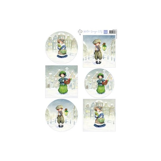 Marianne Design: "Hetty's Winter Snoesjes - City"