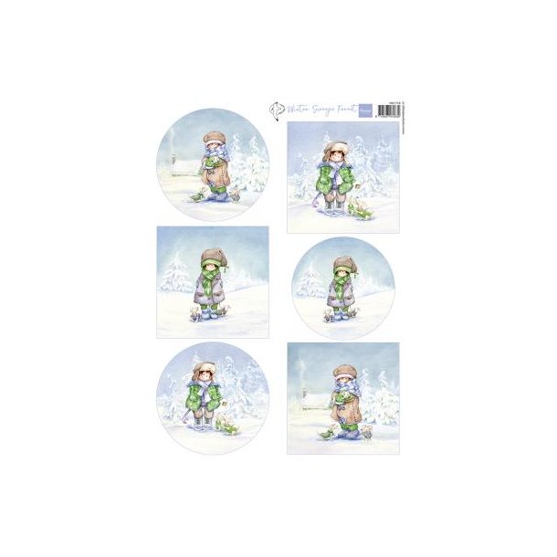 Marianne Design: "Hetty's Winter Snoesjes - Forest"