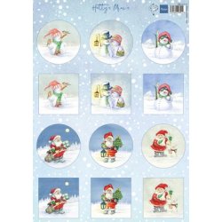 Marianne Design: "Hetty's Minis - Snowmen &amp; Santa"