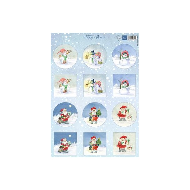 Marianne Design: "Hetty's Minis - Snowmen &amp; Santa"