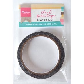 Foam Tape, Black - 1 mm