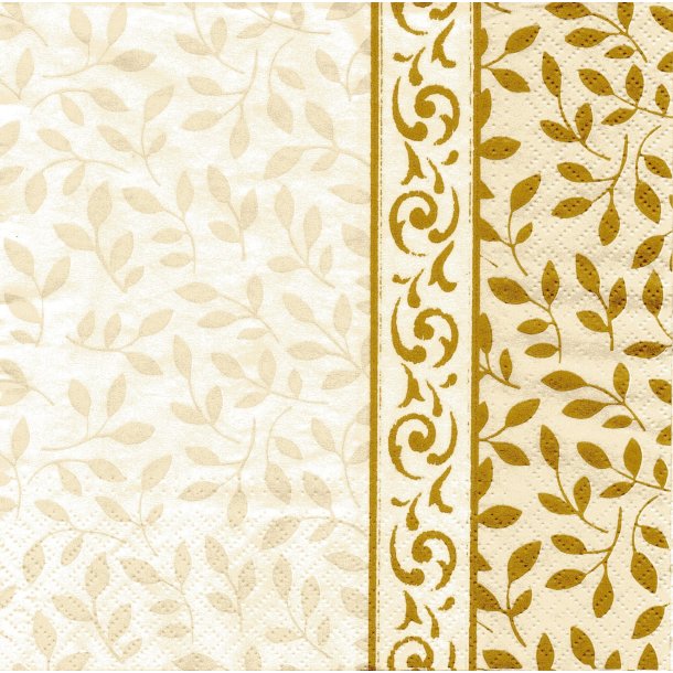 Paw: "Arabesques" - cream/gold