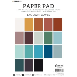 Studio Light - Unicolor Paper Pad: "Lagoon Waves"
