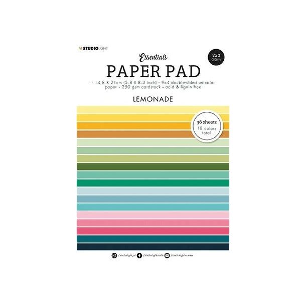 Studio Light - Unicolor Paper Pad: "Lemonade"