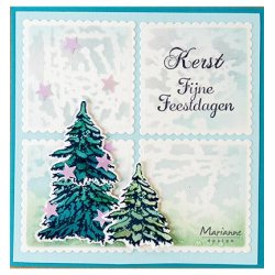 Marianne Design Clearstamp + Die Set "Tinys Snowy Village" TC0887