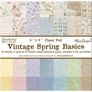 Maja Design: Vintage Spring Basics - Paper Pack 6