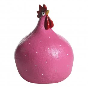 N��sgr�nsg�rden: Prikket h�ne 9,6 cm - pink