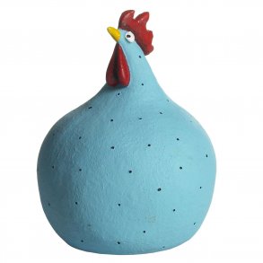 N��sgr�nsg�rden: Prikket h�ne 13 cm - turkis