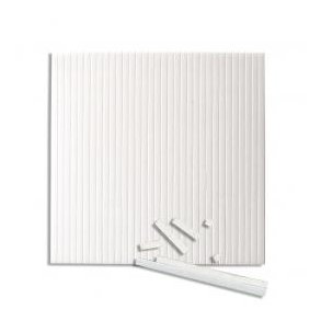 Karen Marie Klip: 3D Klbestrimler, hvid - 1 mm