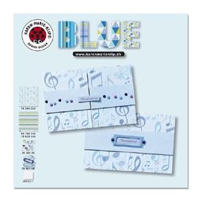 Karen Marie Klip: Gratis folder - Blue