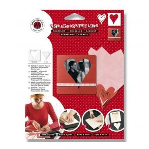 Karen Marie Klip: Skabelon - Hjerte, Card-making system