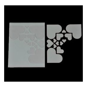 Karen Marie Klip: 3D Klbehjerter, hvid - 1 mm