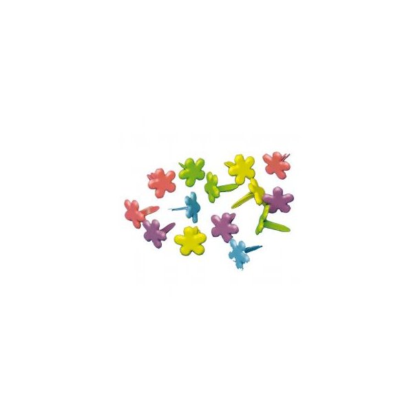 Karen Marie Klip: Brads - blomster 4 mm, multicolor