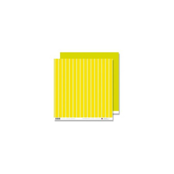 Karen Marie Klip: Scrapbookingark - Yellow/Green Stripes