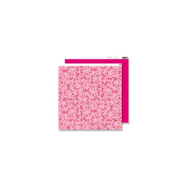 Karen Marie Klip: Scrapbookingark - Pink Mini Flowers
