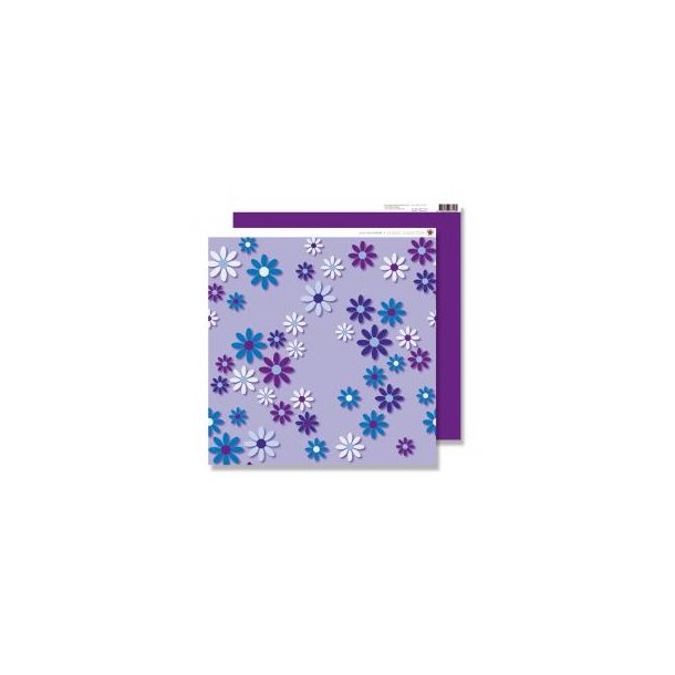Karen Marie Klip: Scrapbookingark - Lilac Big Flowers