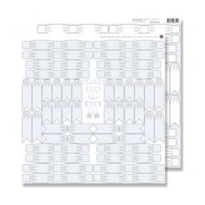 Karen Marie Klip: White & Light Blue Dots, Small Bows