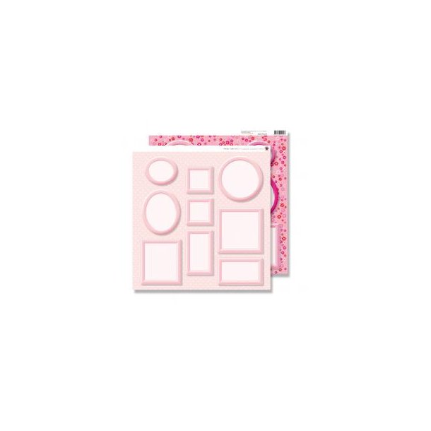Karen Marie Klip: Scrapbookingark - Pink Frames