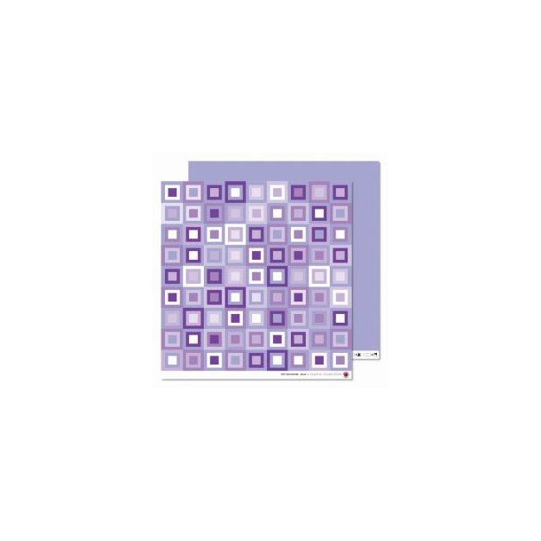 Karen Marie Klip: Scrapbookingark - Tiny patchwork, lilac