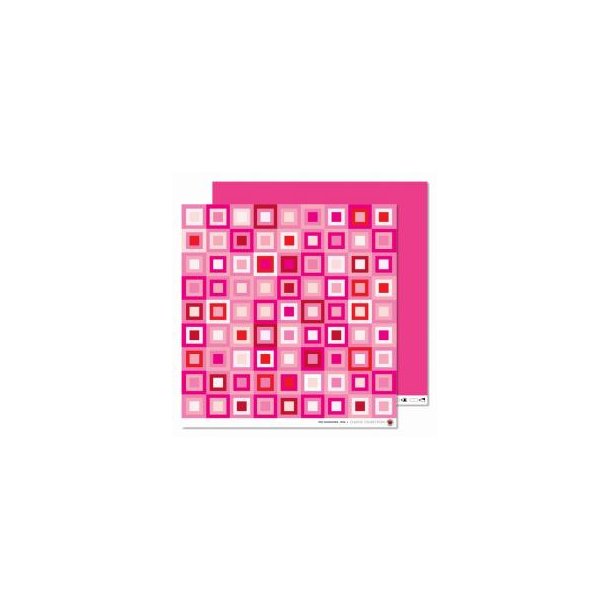 Karen Marie Klip: Scrapbookingark - Tiny Patchwork Pink