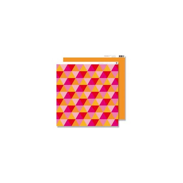Karen Marie Klip: Scrapbookingark - Pink Triangles