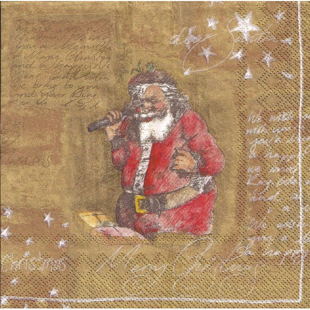 IHR: "Dear Santa" r&oslash;d-guld - frokostserviet