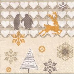 IHR: "Friends in Winter" hvid-h&oslash;r - frokostserviet