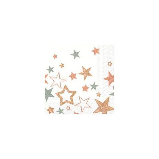 IHR: "Sparkling Stars" hvid-s&oslash;lv-kobber - kaffeserviet