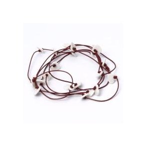 Pia Daa Design: Halsk&aelig;de 160 cm, hjerter