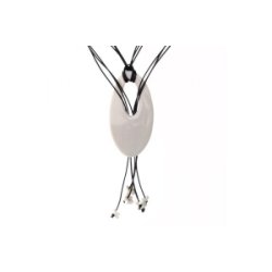 Pia Daa Design: Halssmykke - stor oval med blomster